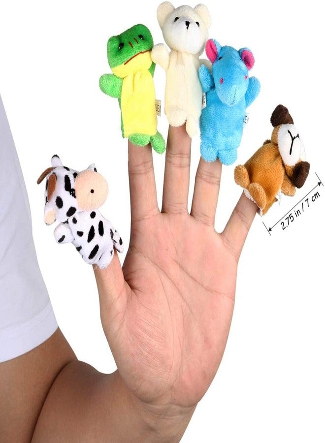 JAPSI Animal Finger Puppet for Kids | Hand Puppet Soft Toys for Kids | Soft Toy Assortment for Kids | Perfect for Imaginative Play and Early Learning | Different Animal Set of 5 Multicolor - Image 4